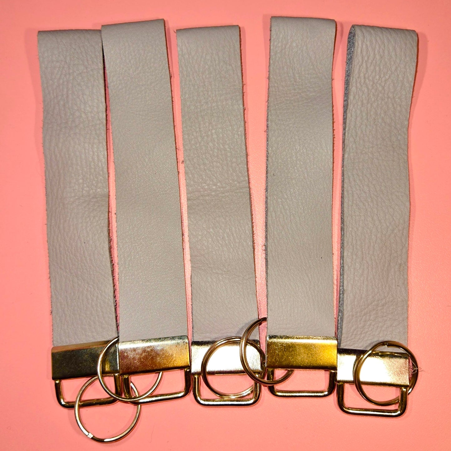 Leather Wristlet Keychains