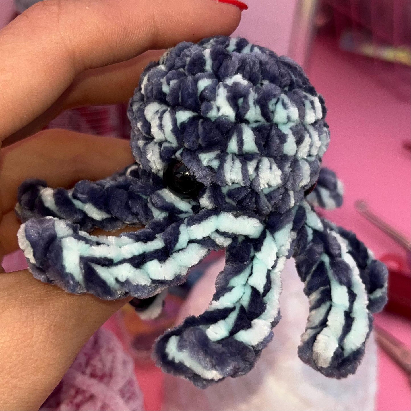 Crochet Kit Baby Octopus (Pattern Included) (random color)