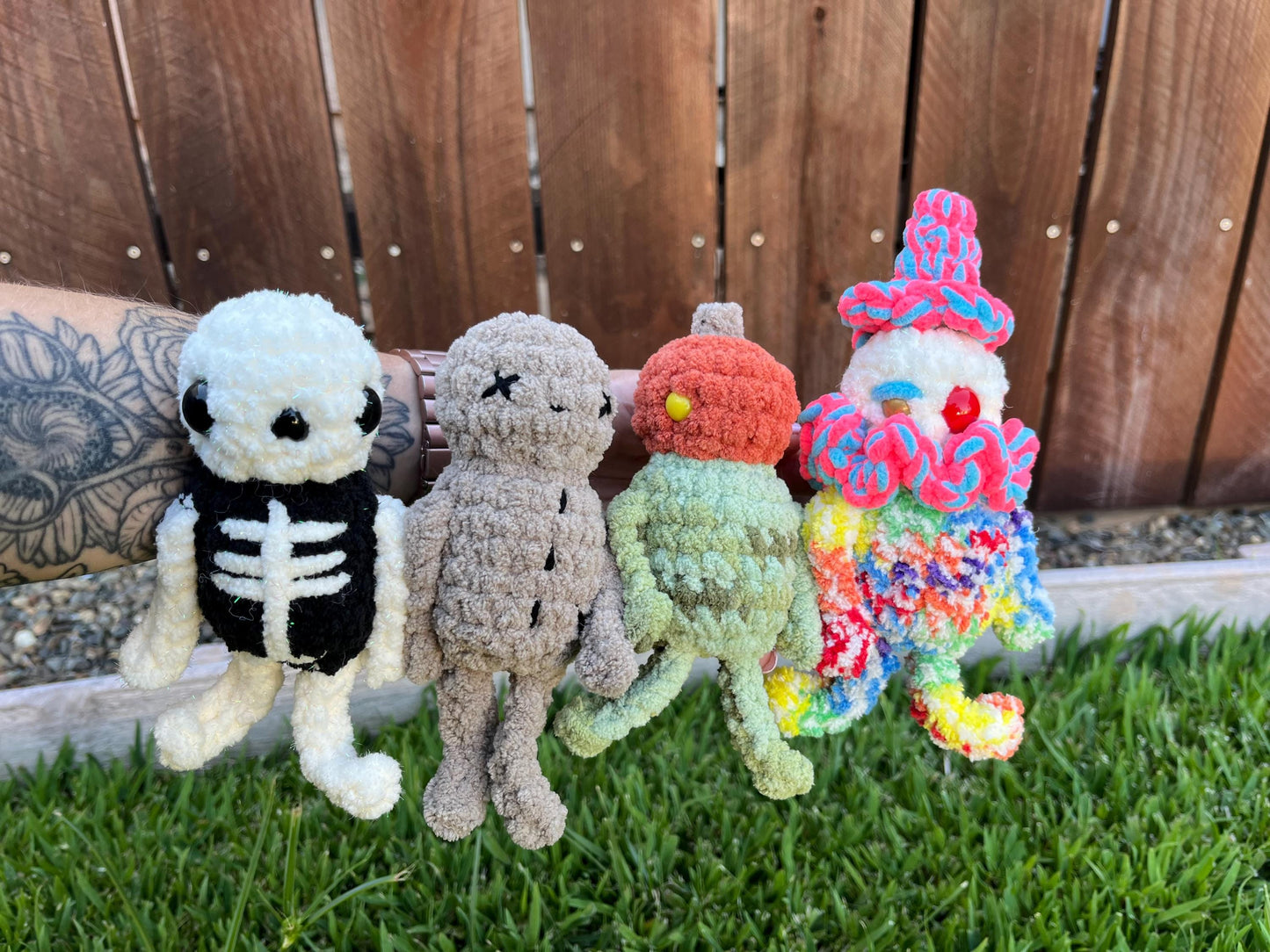 Spooky Buddies 4-in-1 Low-Sew Halloween Crochet Pattern