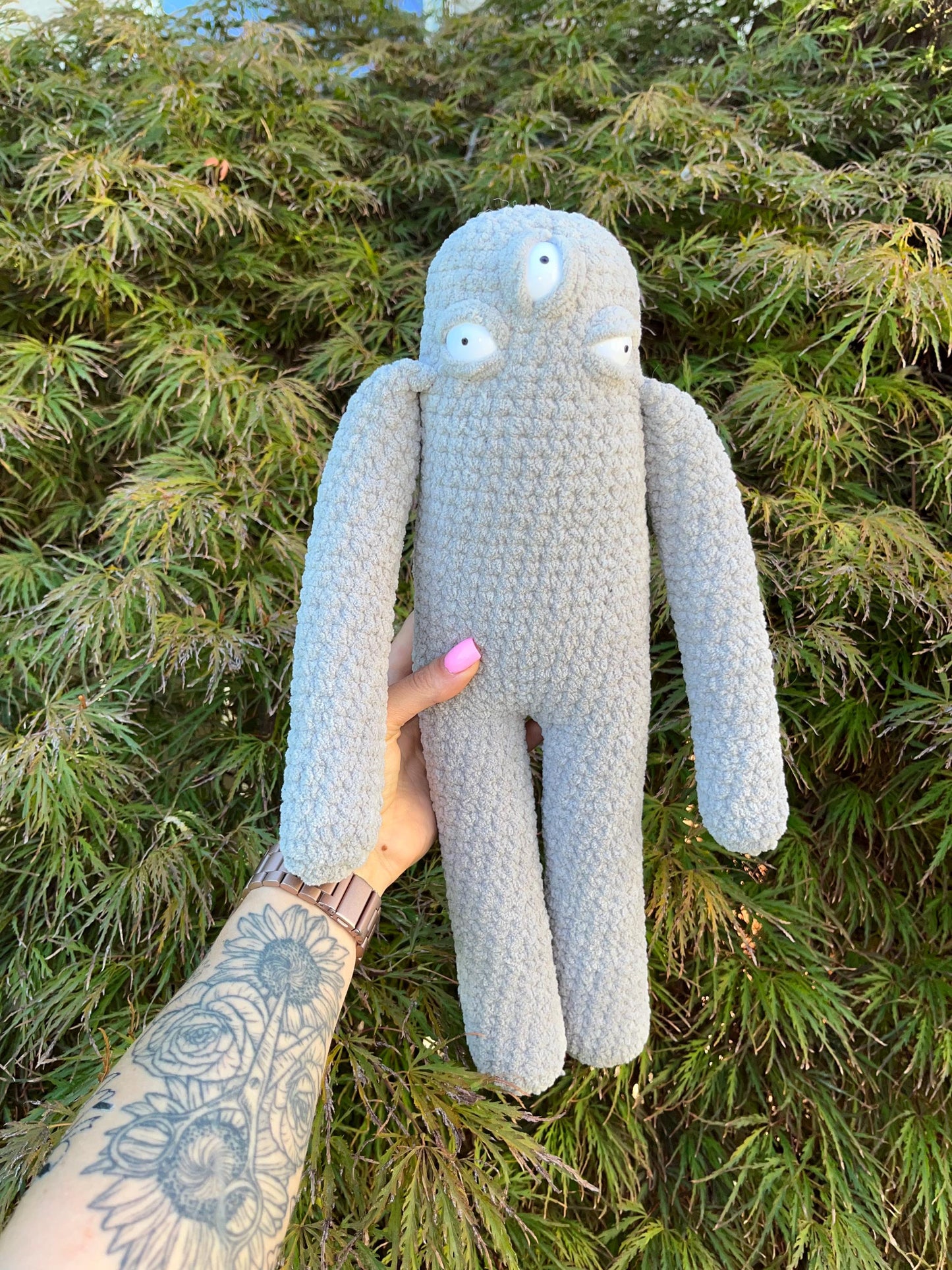 Long Alien No-Sew Sock Monkey Inspired Crochet Pattern