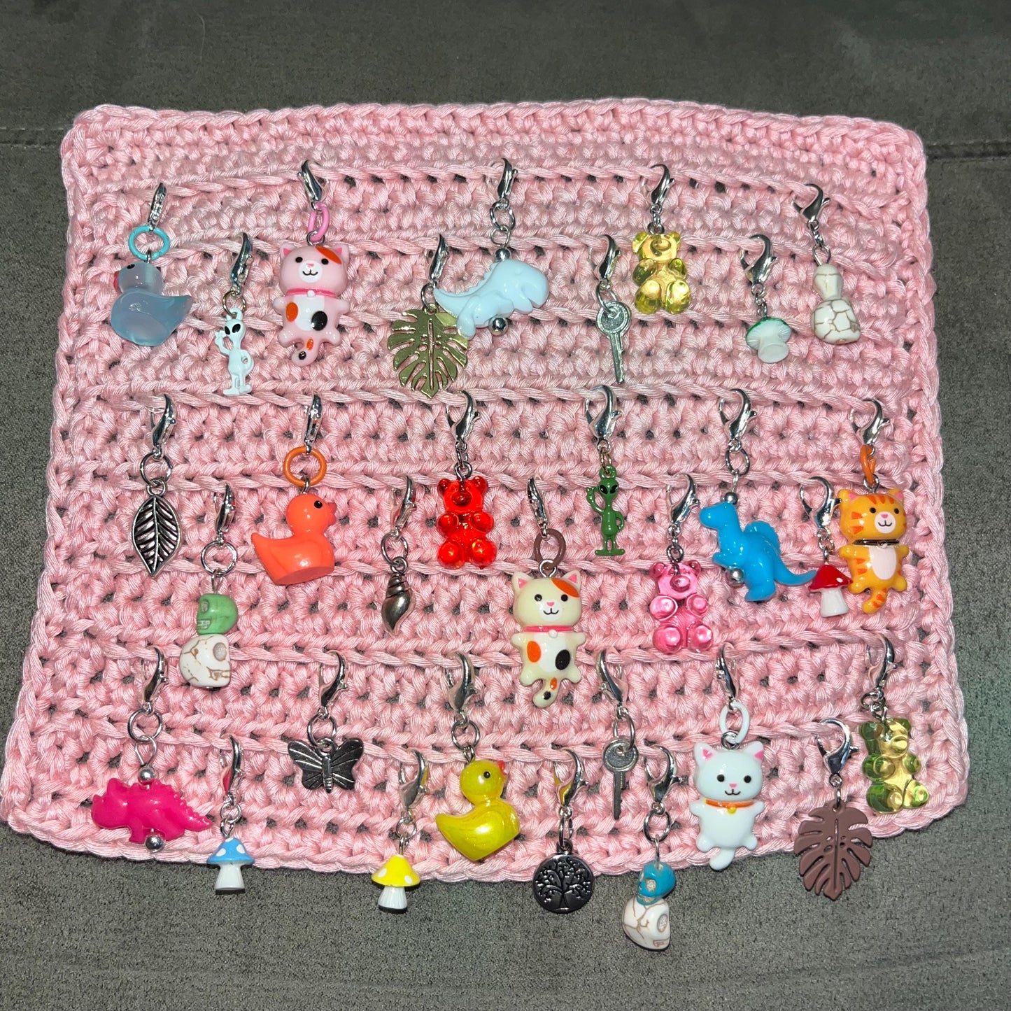 Mystery Stitch Markers, Charms, Zipper Pulls