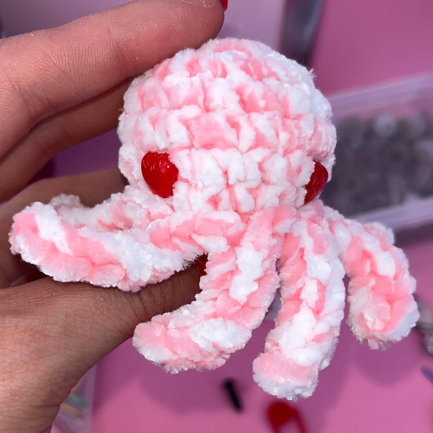 Crochet Kit Baby Octopus (Pattern Included) (random color)