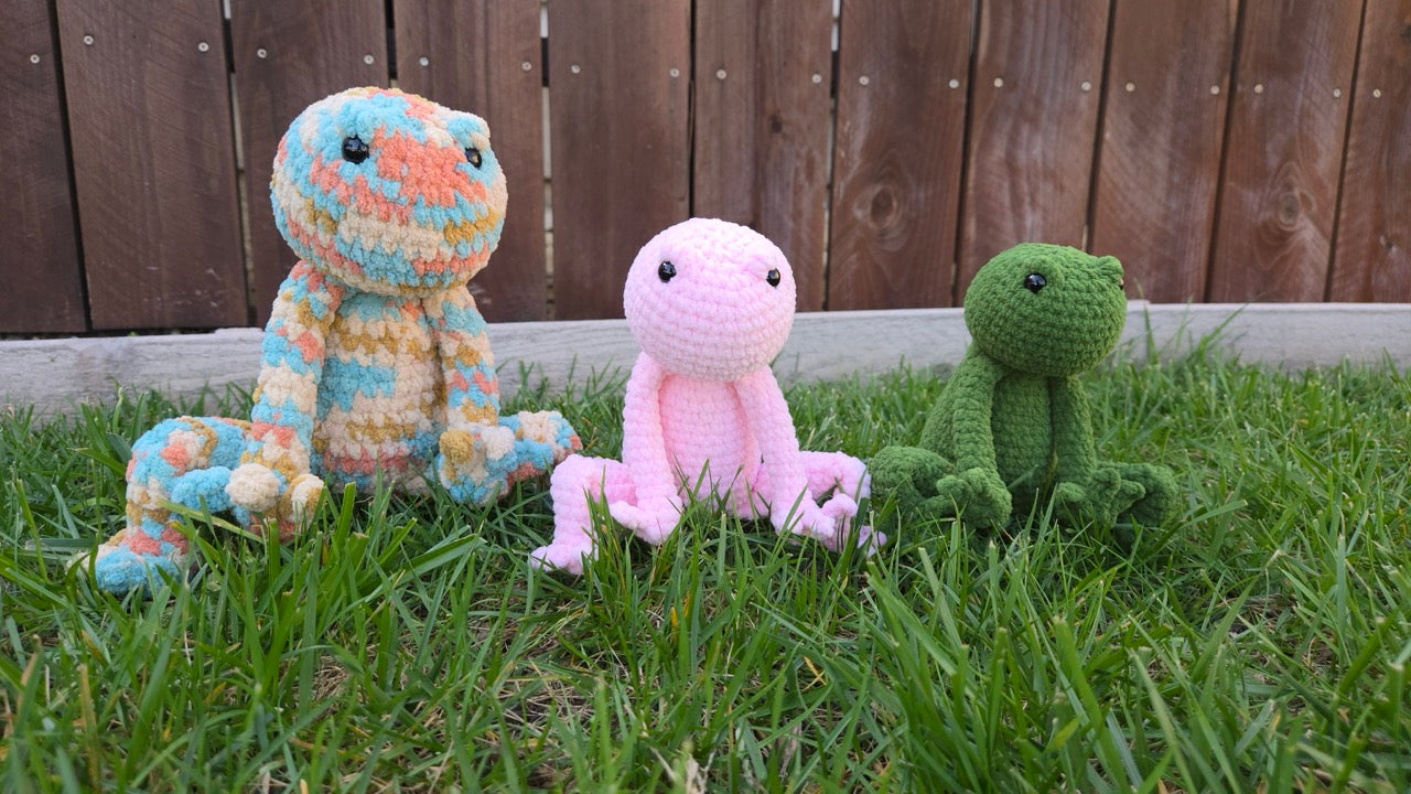 Frogrick the Grumpy Frog Plushie