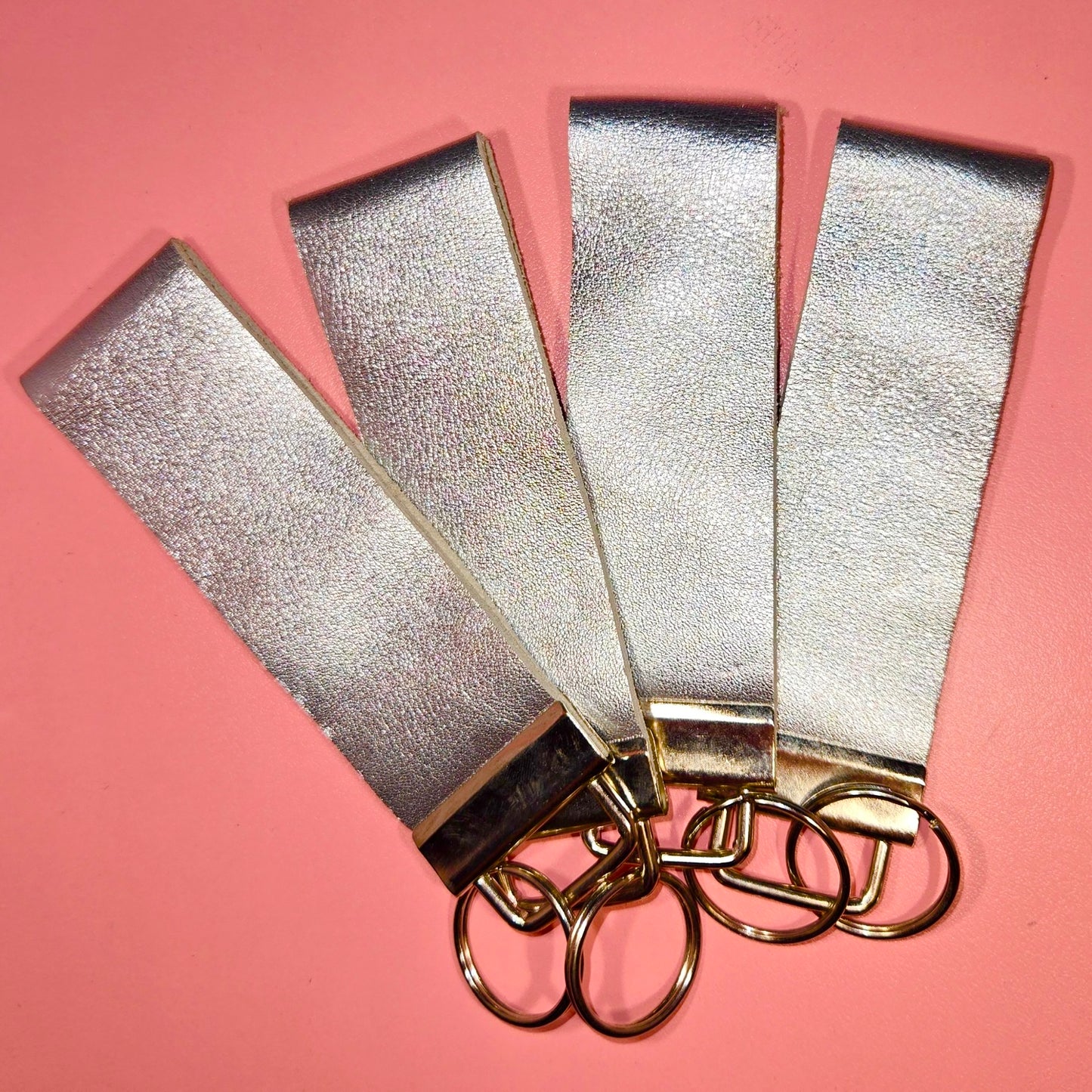 Leather Wristlet Keychains