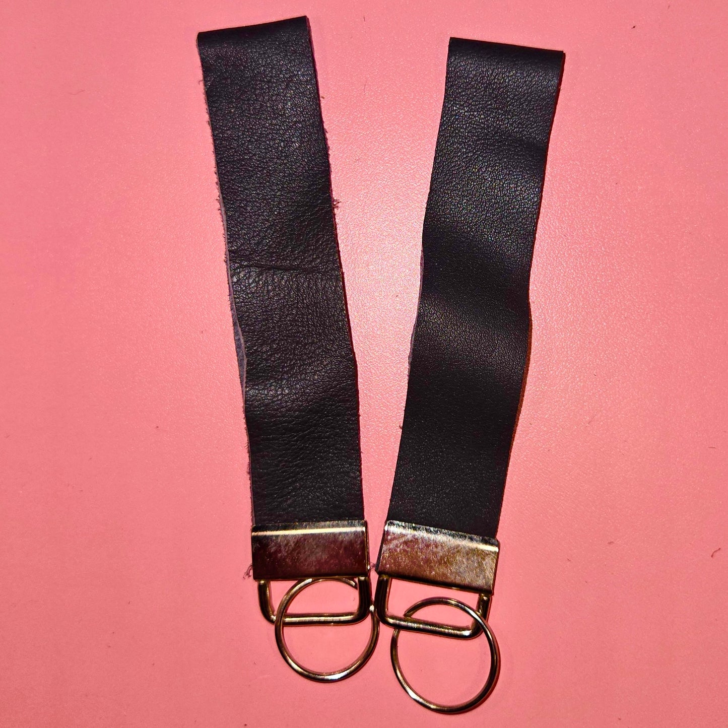 Leather Wristlet Keychains
