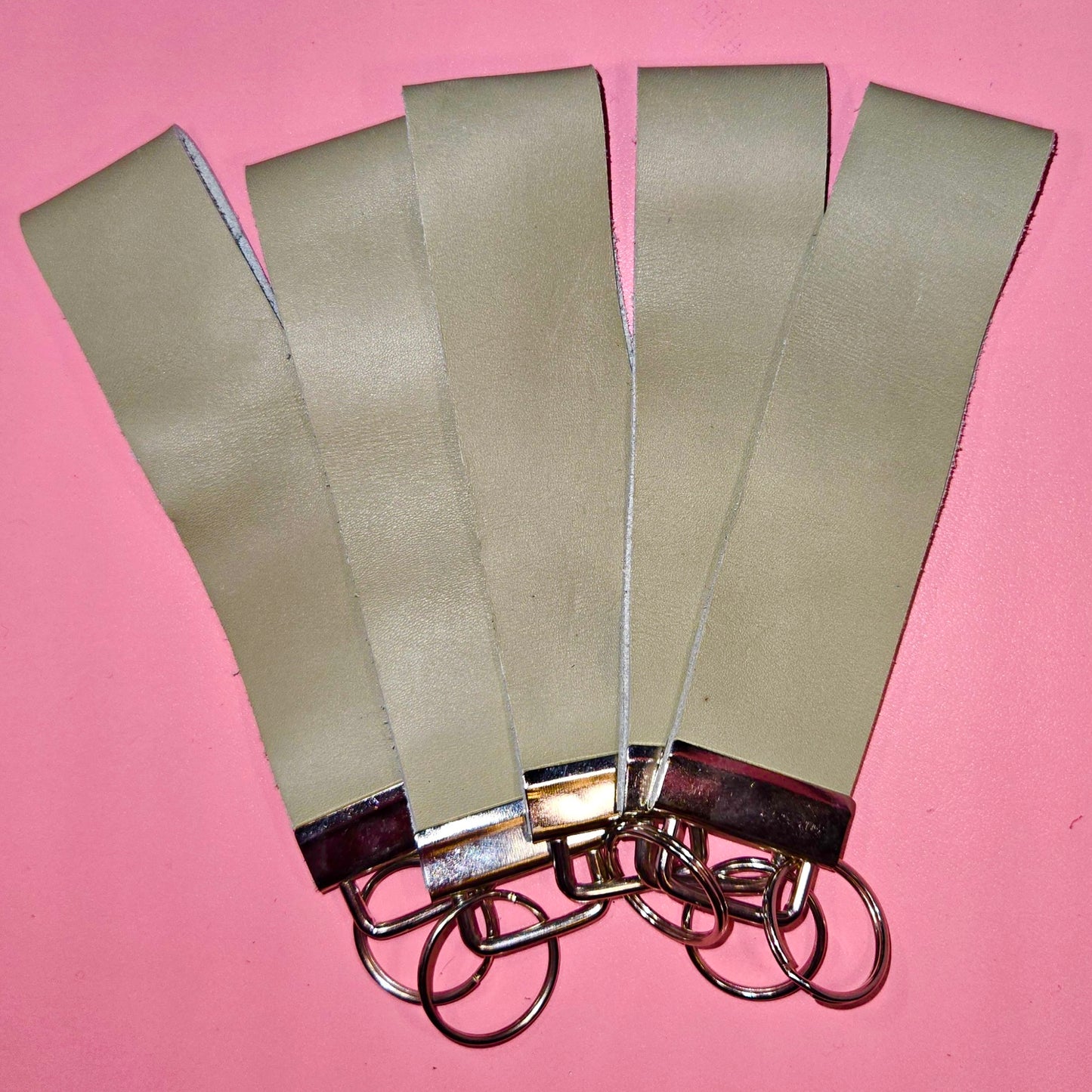 Leather Wristlet Keychains