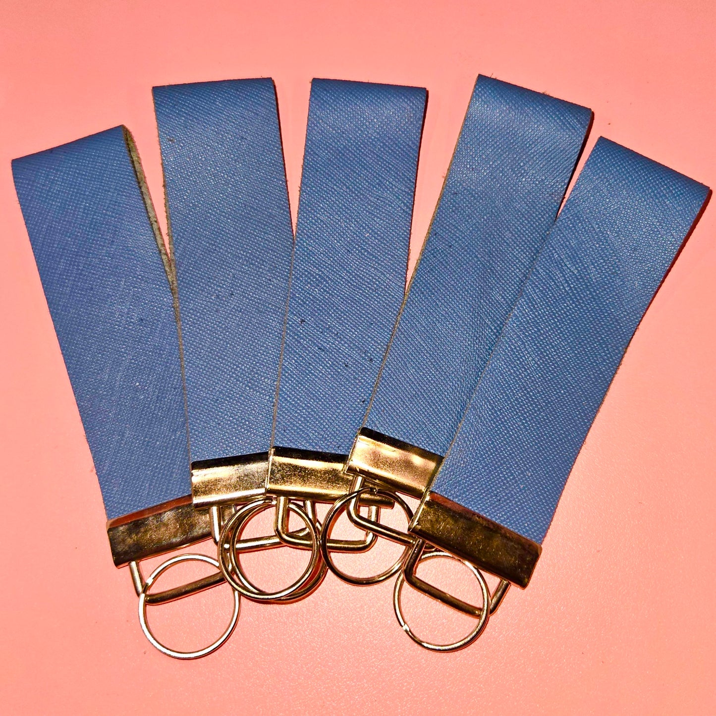 Leather Wristlet Keychains