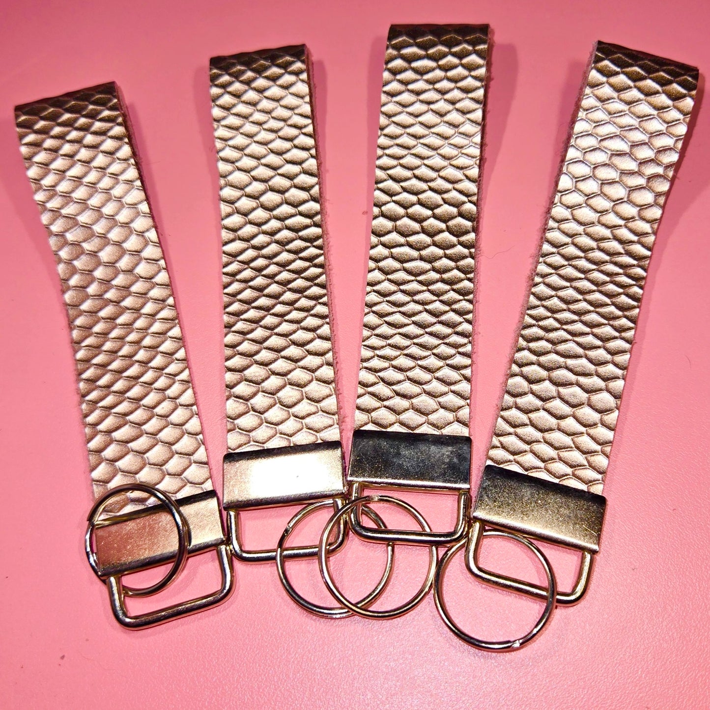 Leather Wristlet Keychains