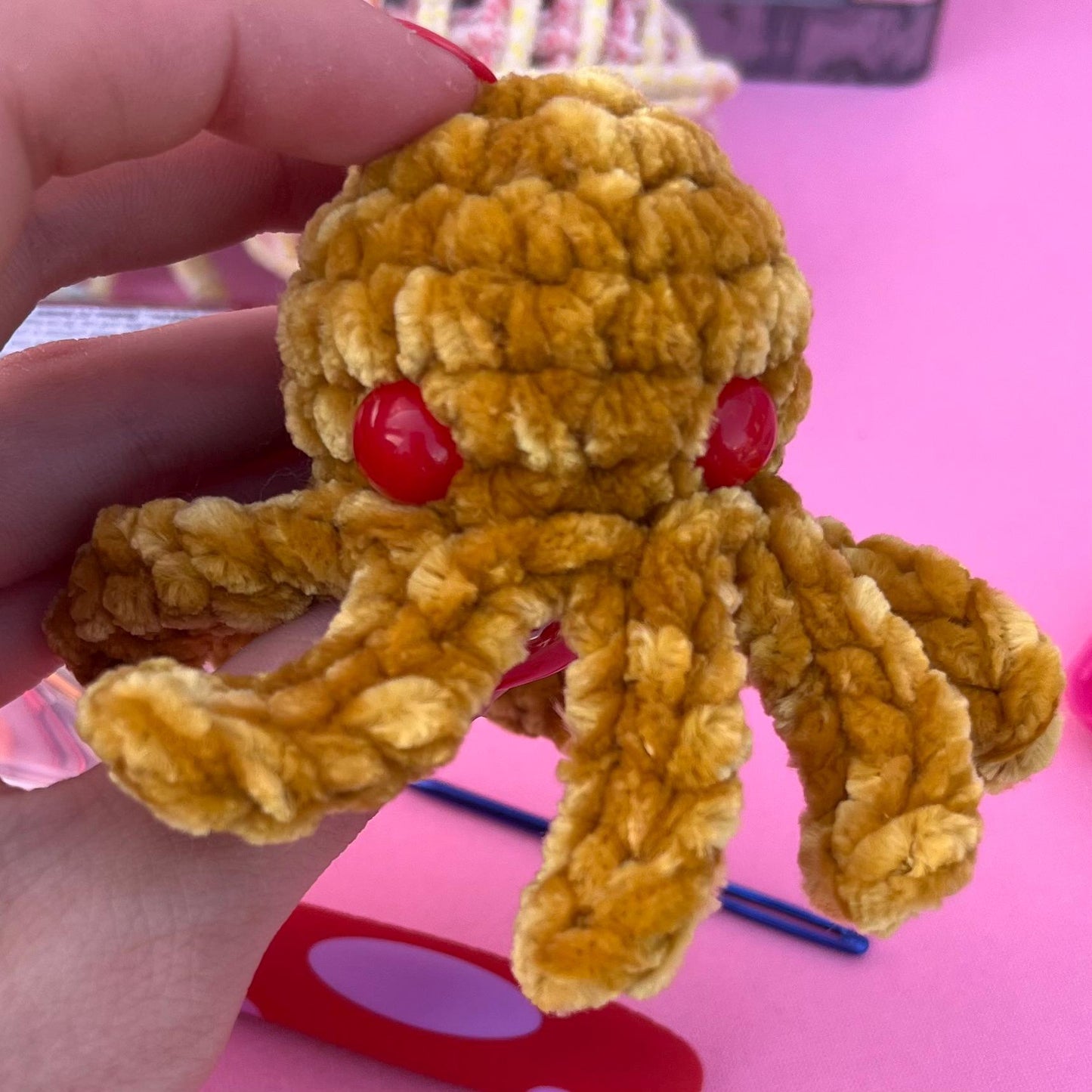 Crochet Kit Baby Octopus (Pattern Included) (random color)