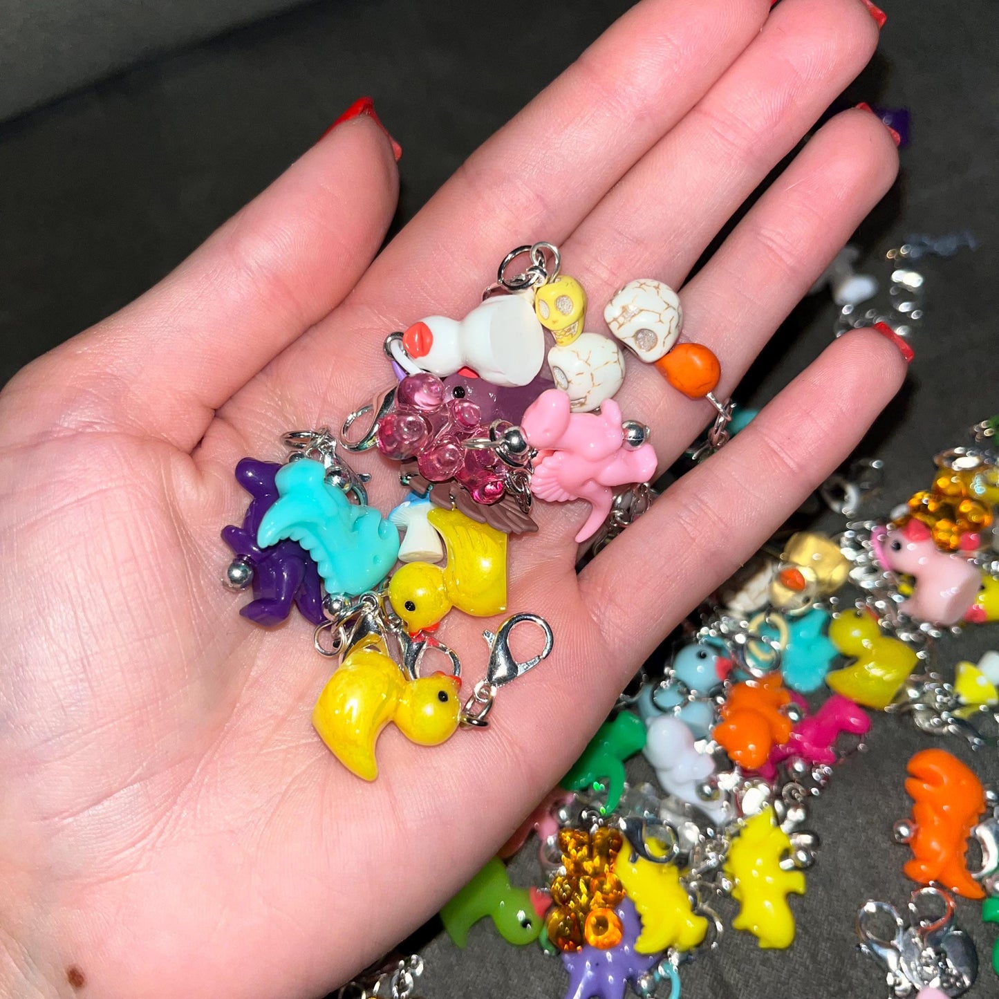 Mystery Stitch Markers, Charms, Zipper Pulls