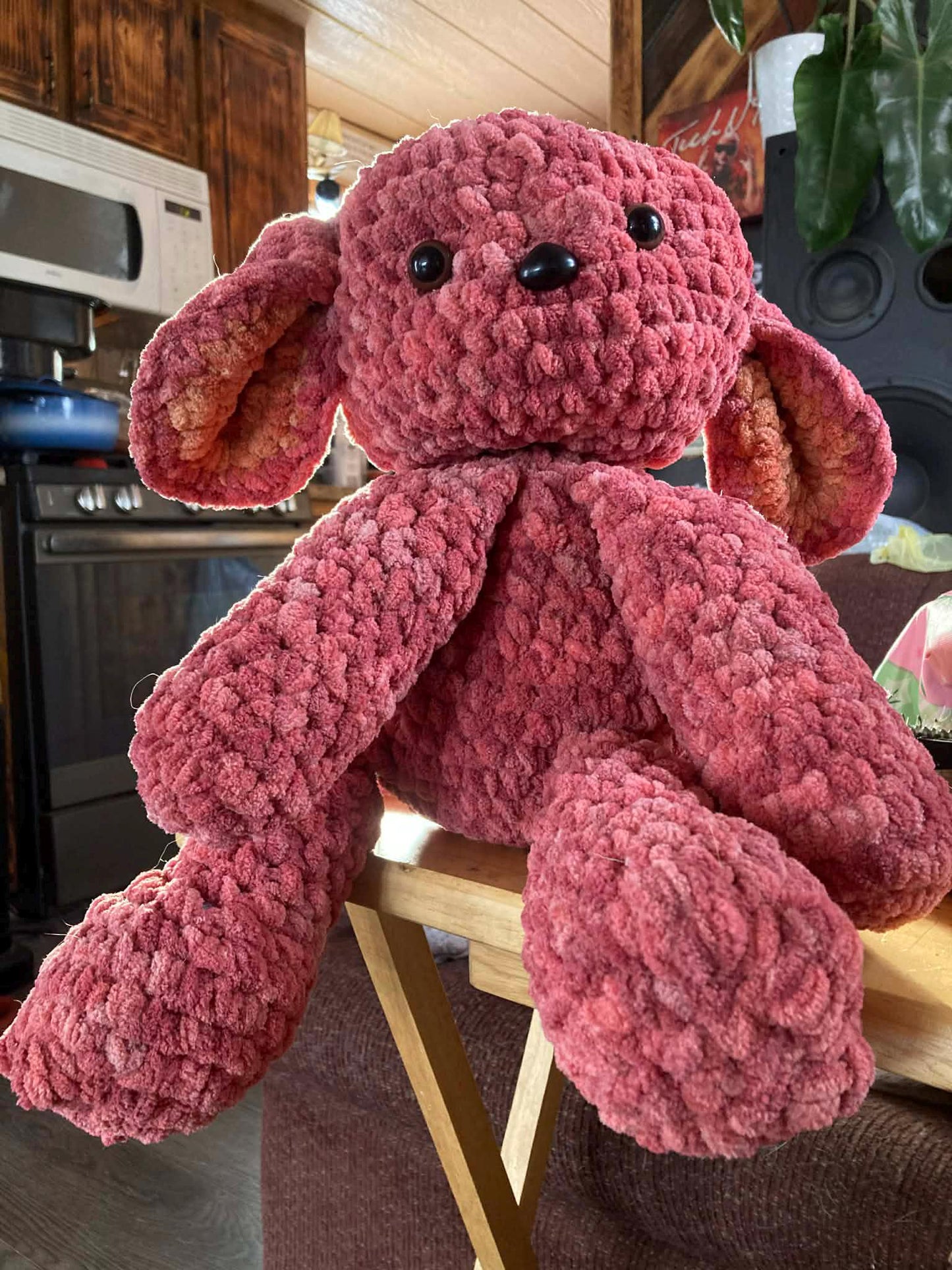 Valentine Mouse Low-Sew Crochet Pattern