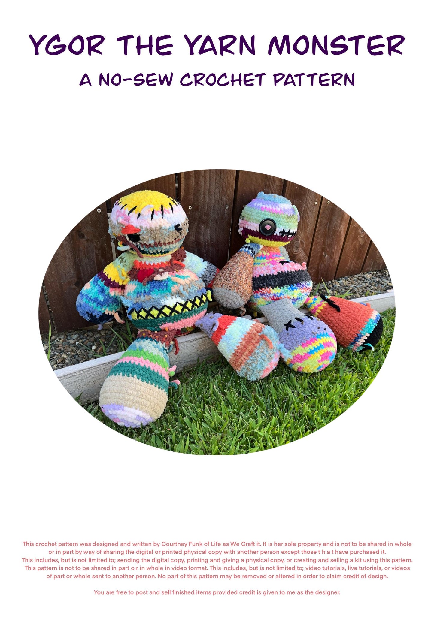 Ygor the Yarn Monster No-Sew Crochet Pattern