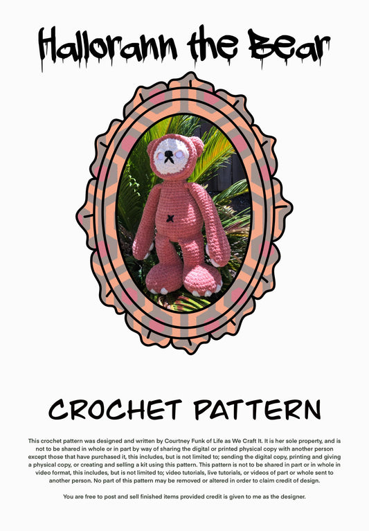 Hallorann The Bear Creepy Cuddler Crochet Pattern