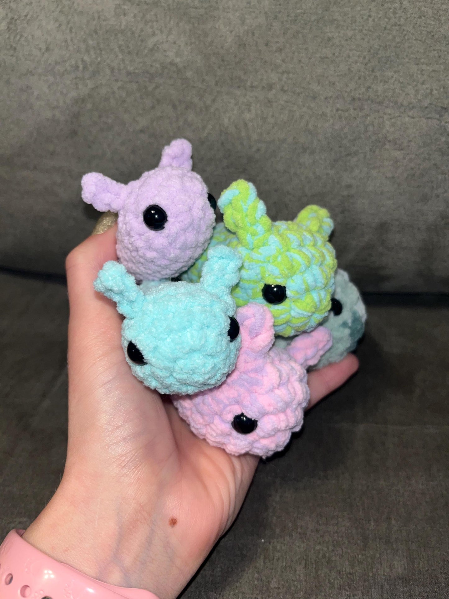 Tiny Garden Slug No-Sew Market Make Crochet Pattern