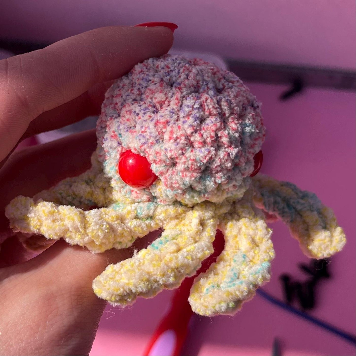 Crochet Kit Baby Octopus (Pattern Included) (random color)