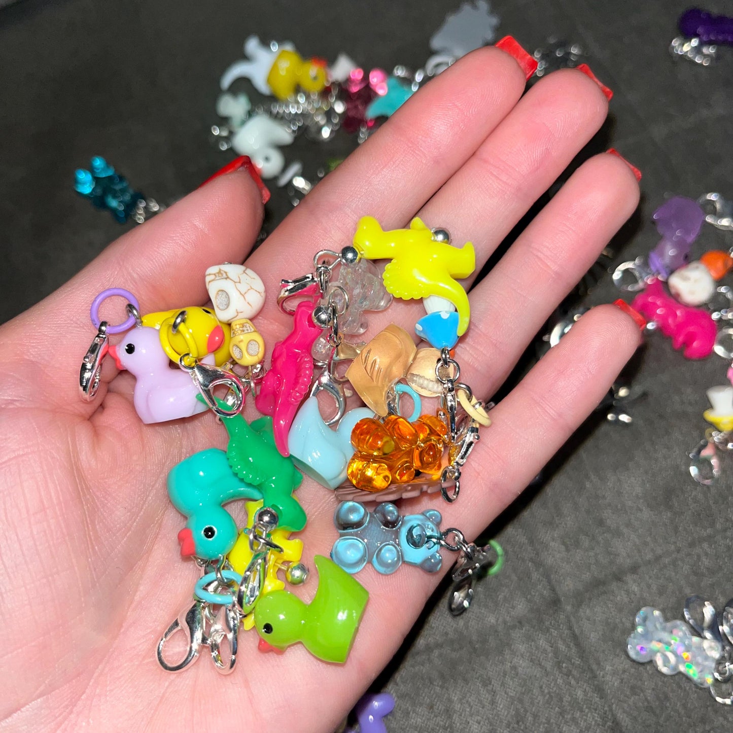 Mystery Stitch Markers, Charms, Zipper Pulls