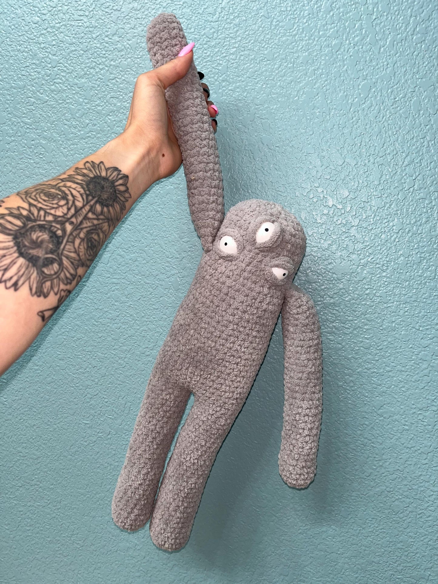 Long Alien No-Sew Sock Monkey Inspired Crochet Pattern