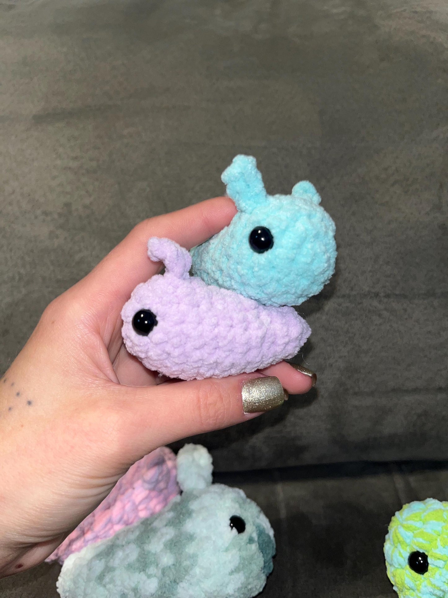 Tiny Garden Slug No-Sew Market Make Crochet Pattern