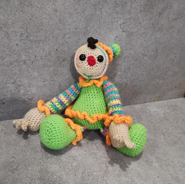 Penny The Sad Clown Creepy Crochet Pattern