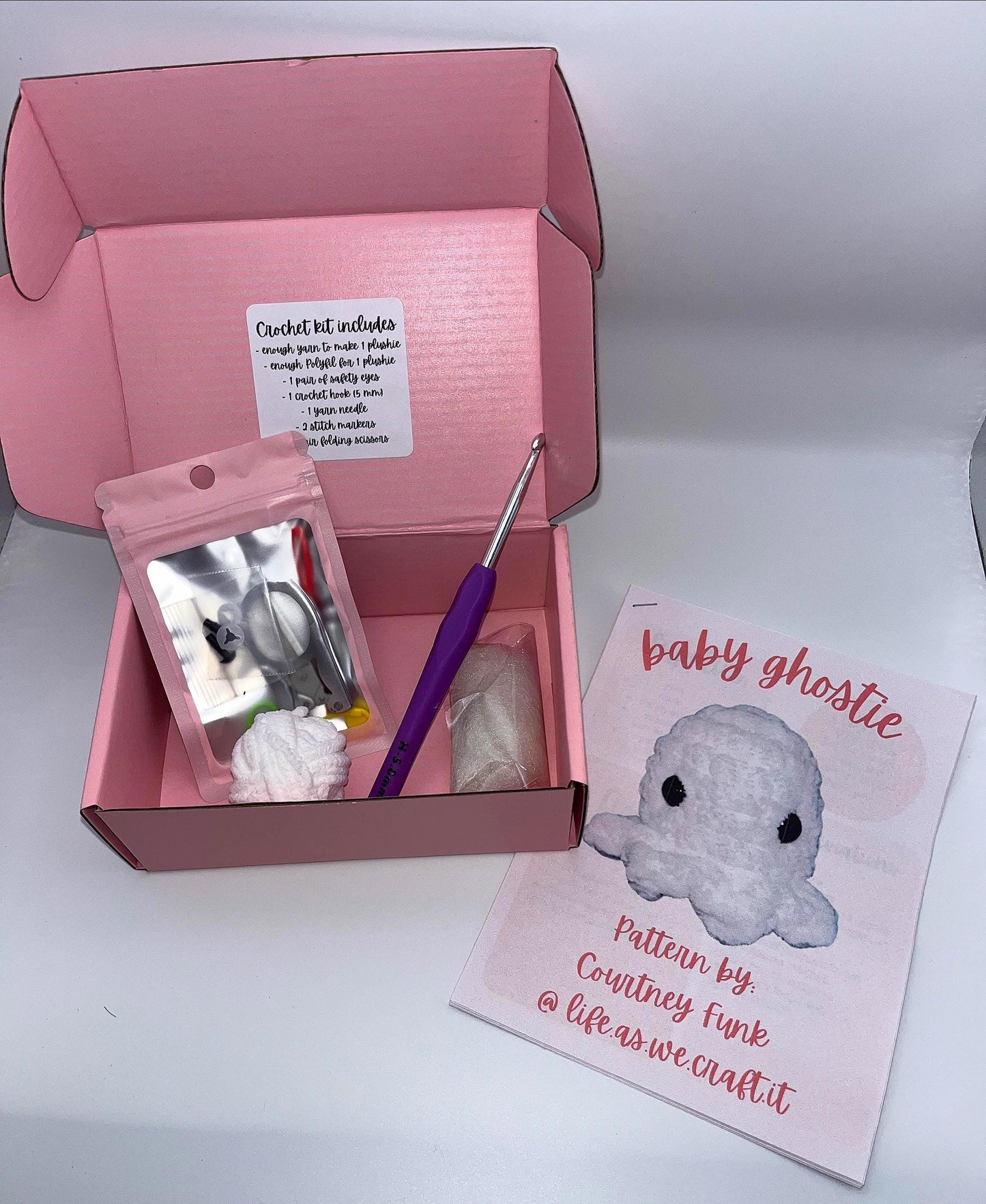 Crochet Kit Baby Ghostie (Pattern Included)