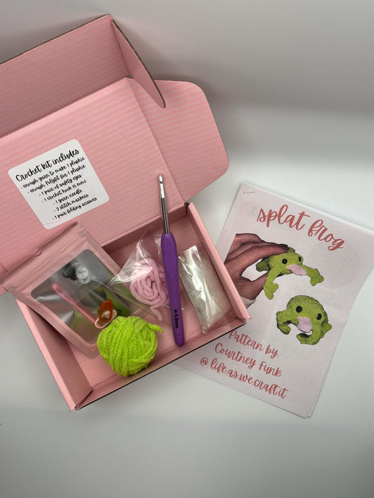 Crochet Kit Splat Frog (Pattern Included)