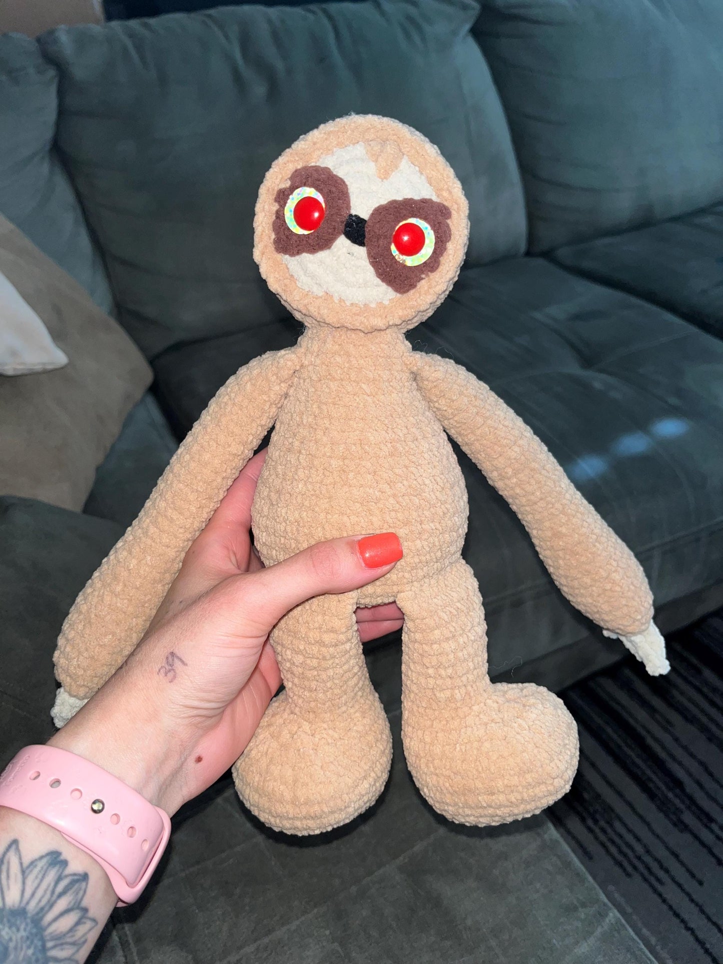 Carpenter The Sloth Creepy Cuddler Crochet Pattern